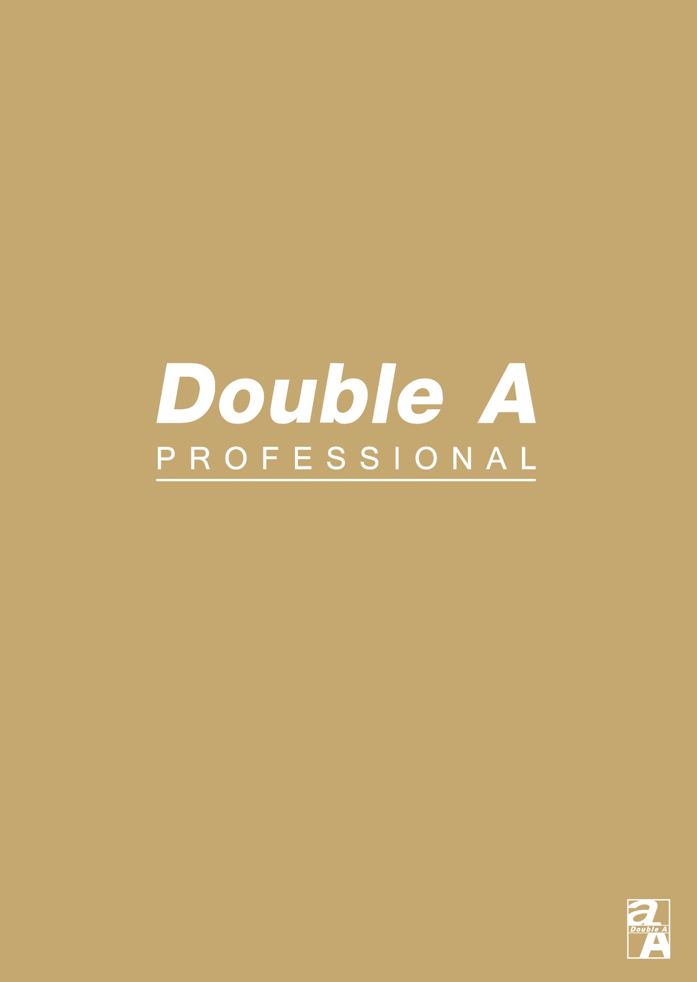 Double A  B5(16K)黃色牛皮橫線內頁膠裝筆記本-辦公室系列
